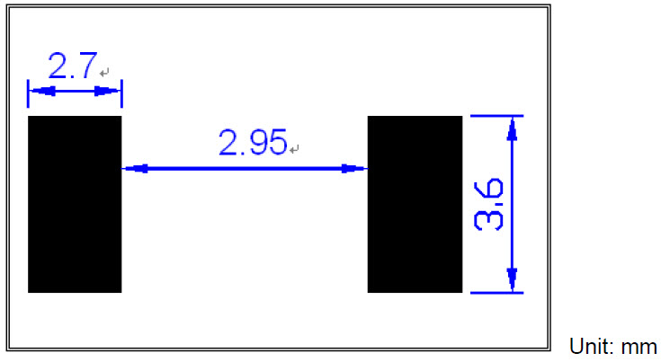 LR12  2-wire pad layout