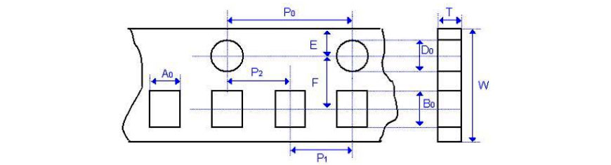 SMD Capacitor (MC) - Paper Tape Size Specification